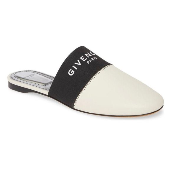 Givenchy Shoes - (Sold) Givenchy Bedford Flat Leather Mules Cream